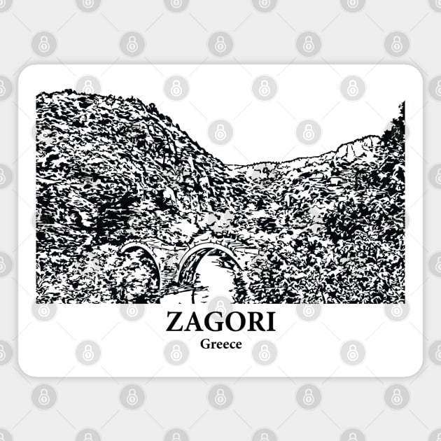 Zagori - Greece Magnet by Lakeric